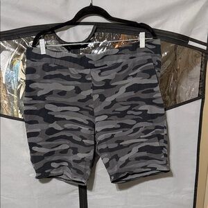 Torrid Black Camouflage Shorts